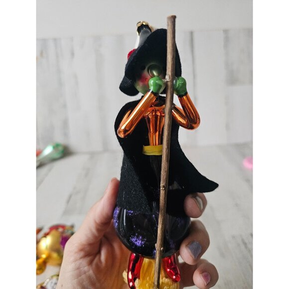 Radko vintage hilda witch broom Italian ornament Xmas Halloween - Picture 8 of 13